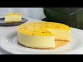 Passion Fruit Cheesecake (No Bake) - Bánh Cheesecake Chanh Dây (Chanh Leo) Không Cần Lò