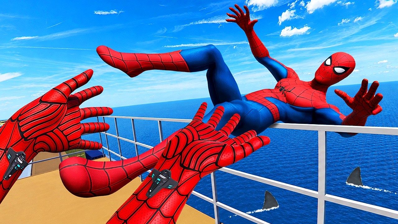 Throwing SPIDERMAN Into the OCEAN in Bonelab VR
