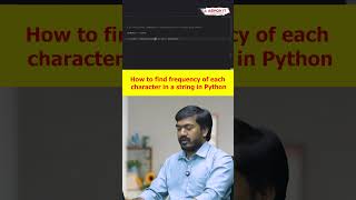 How do you find the frequency of each character in a string using Python? | Ashok IT#pythontips