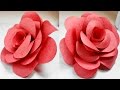 Paper flowers rose diy tutorial easy for children/origami flower folding 3d for kids,for beginners