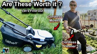 Litheli Cordless String Trimmer and Battery Powered Lawn Mower Review