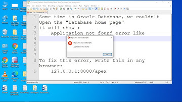 How To Fix Application Not Found Error Of Oracle Database Home Page || GUI of Oracle DB home #dbd