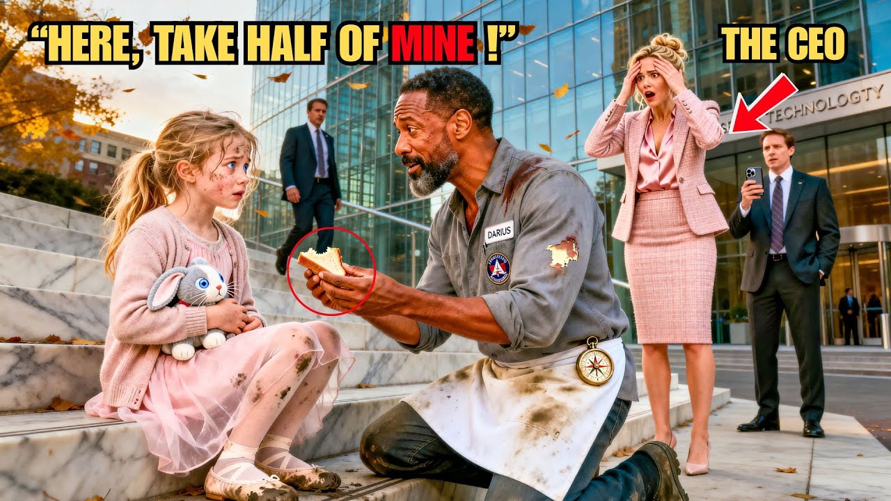 “I’m Hungry,” She Said — A Black Single Dad Shared His Sandwich, Unaware She Was a Billionaire’s Dau