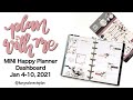 Plan With Me MINI Happy Planner Dashboard: Jan 4-10, 2021