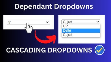 Cascading Dropdown in React JS ✅ Dependent Select box Using Javascript  [ Code Link in Description ]