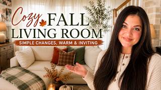 COZY FALL LIVING ROOM 🍂 Simple Decorating Ideas for a Warm & Inviting Home