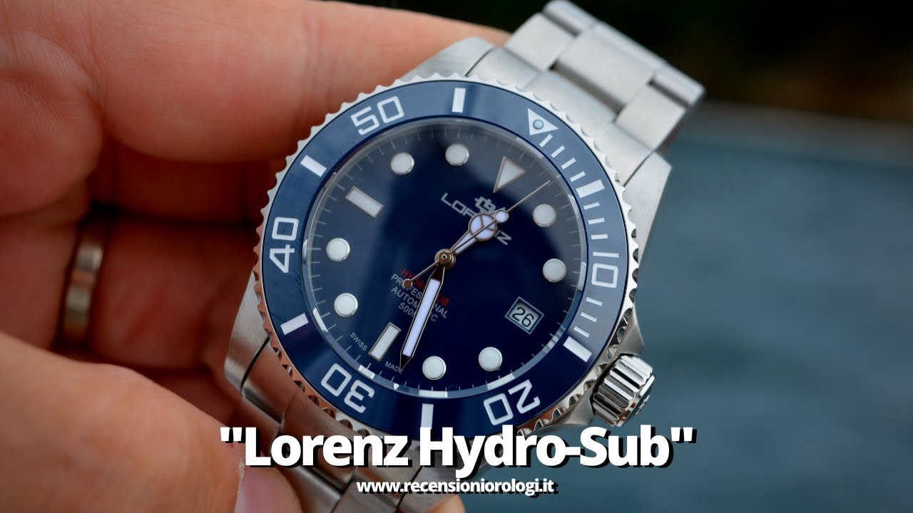 Recensione Lorenz Hydro-Sub - Swiss Made subacqueo 500 metri - YouTube