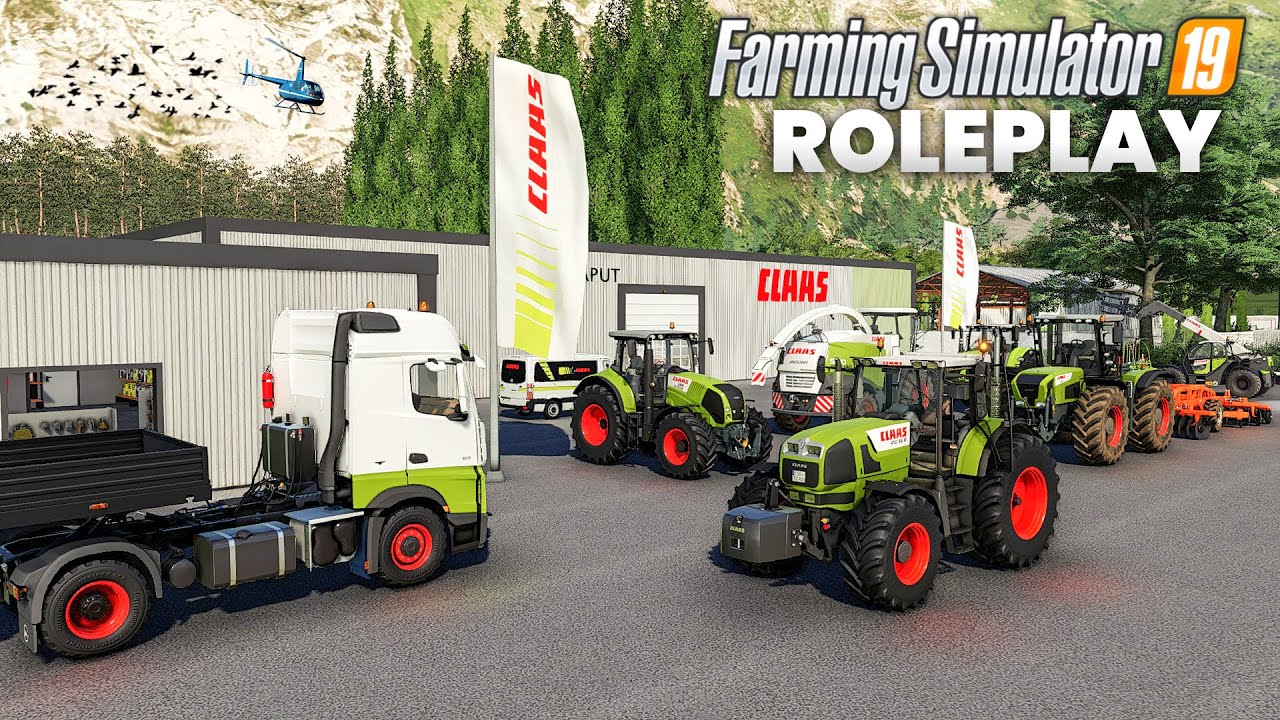 Farming Simulator 19 ROLEPLAY | Visite concession CLAAS & Test de tracteurs !