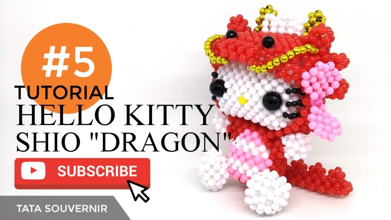 DIY How to Bead Hello  Kitty  Dragon Part 5 Hello  Kitty  de 