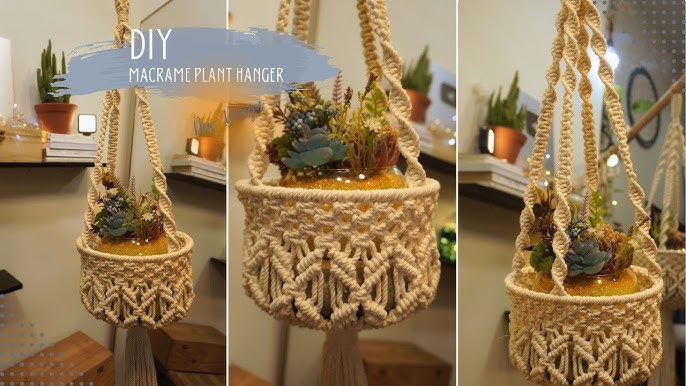 Macrame rings, dress-it-up wall hangings/Pathos propagation: wall