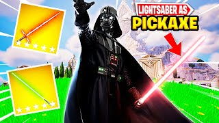 Star Wars LIGHTSABER Finally as Pickaxe in Fortnite!