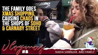 VLOGMAS 8 The FAMILY Goes XMAS SHOPPING, Causing CHAOS in the SHOPS of SOHO & Carnaby Street