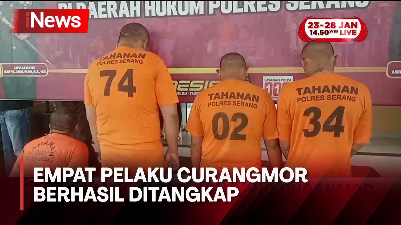 Penangkapan Gembong Curanmor di Serang, Banten