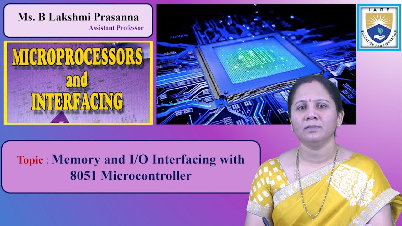 Интерфейс памяти и ввода-вывода с микроконтроллером 8051, г-жа Б. Лакшми Прасанна