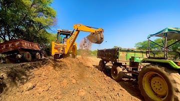 Jcb 3dx Loading Mud In Tractor | Eco Xpert | John Deere 5045d | Tractor video | Mud Loading |