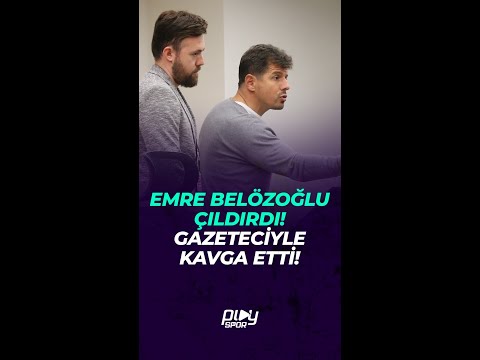 OLAY ANLAR! Emre Belözoğlu çıldırdı! Telefonu çalan gazeteciyle kavga etti!