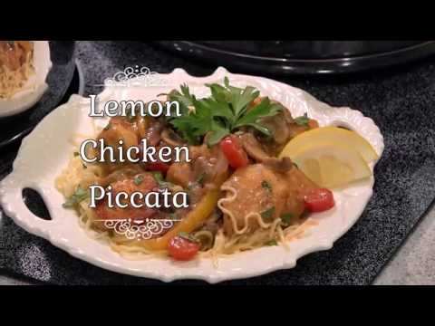 Lemon Chicken Piccata over Angel Hair Pasta