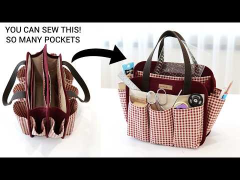 Make Your Own Sewing Organizer Bag with Lots of Pockets