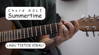 Tutorial Gitar ('Kimi No Toriko' Summertime - Cinnamons x Evening Cinema) Lagu TIKTOK VIRAL
