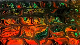 AMAZING!!! Really beautiful painting with a simple trick.Acrylic pouring.