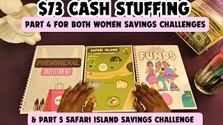 $73 Cash Stuffing | Trio Low Budget Savings Challenges #cashstuffingforbeginners #howtosave #budget