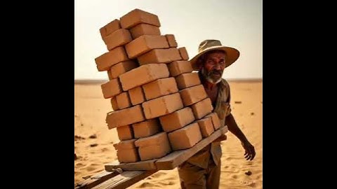 The farmer and monkey build a house in the desert but the house is destroyed in flood