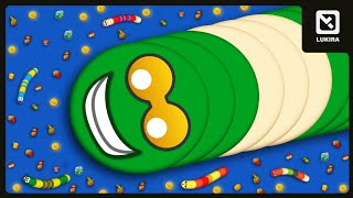 WORMSZONE Best Snake Gameplay Top 1 | video #564 | slitherio wormate biggest snake io🐍 game | LUKIRA screenshot 2