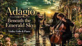 Adagio Beneath the Emerald Sky 🎻 Beautiful Violin, Cello & Piano Music for Relaxation, Study & Sleep