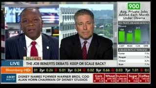 Dan Mitchell Discussing Risks of Unemployment Benefits on Bloomberg