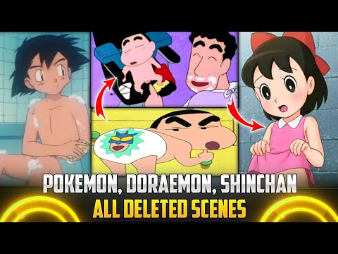 Pokemon, Doraemon, shinchan All Deleted Episode Scenes In hindi | Anime/Cartoon New Movie Cut Clips