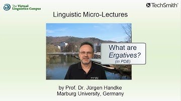 SYN_015 - Linguistic Micro-Lectures: Ergatives