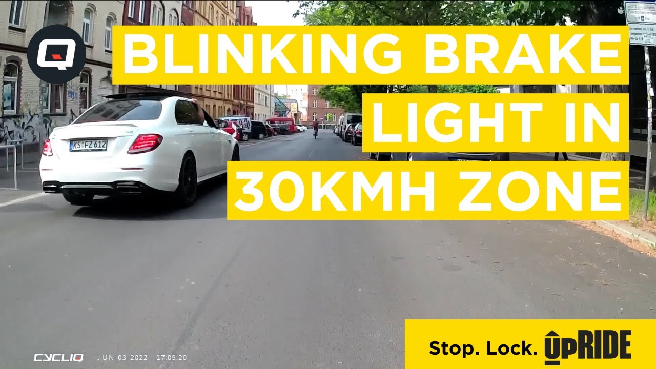 Blinking brake light in 30kmh zone | Bad Driving | Caught on the Cycliq