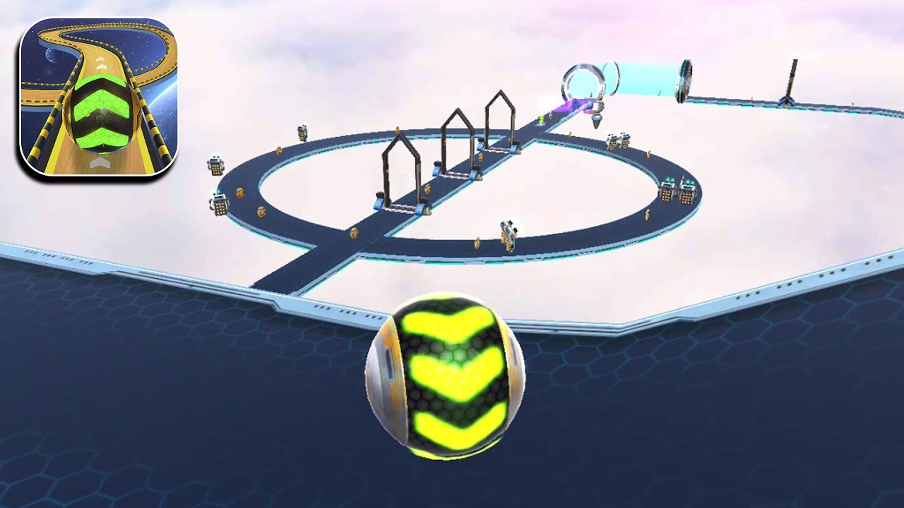 Space Rolling Balls Race Gameplay Speedrun Level 546