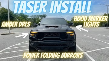 TAZER INSTALL ON MY 2022 RAM TRX. AMBER DRLS LOOK SO MUCH BETTER!!!