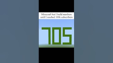 (705) Minecraft but I build numbers until I reached 100k subscribers #minecraft #minecraftshorts