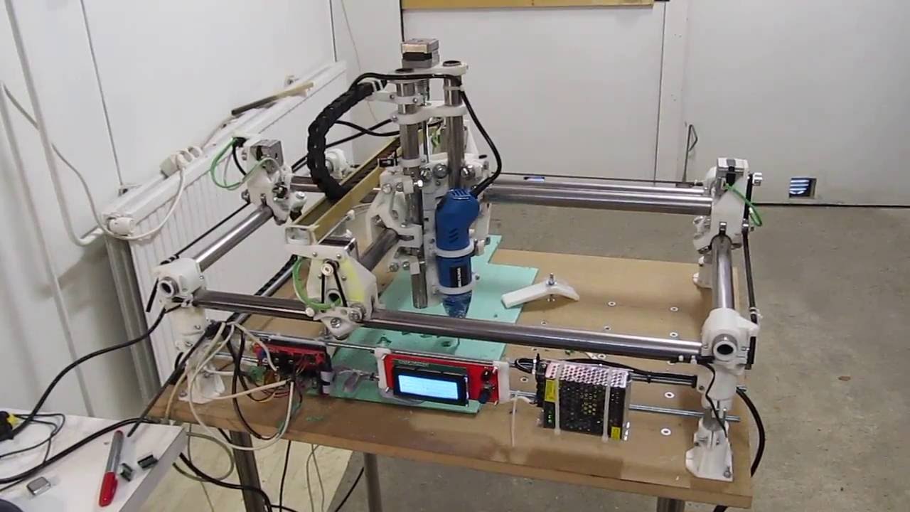mostly printed CNC - YouTube