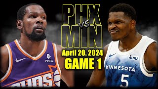 Phoenix Suns vs Minnesota Timberwolves Full Game 1 Highlights - April 20, | 2023-24 NBA Playoffs