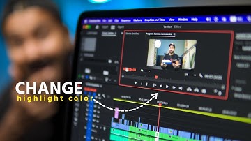 How to change HIGHLIGHT COLOR in Premiere Pro
