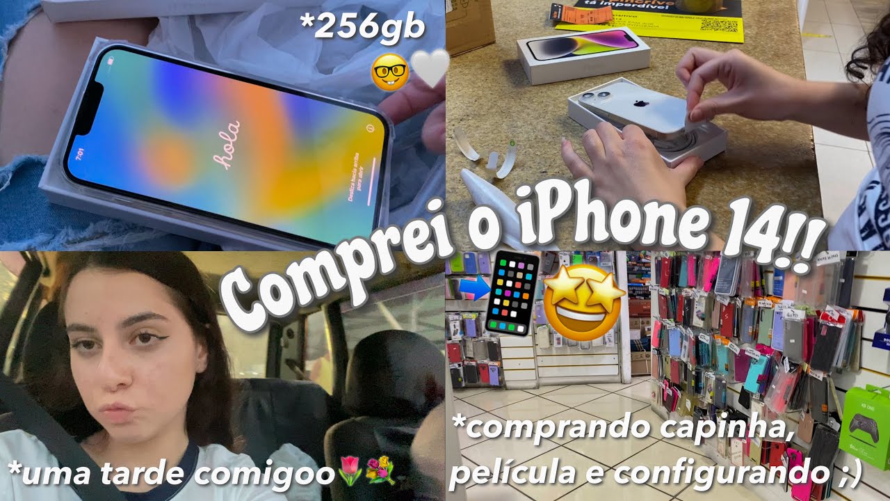 COMPREI O IPHONE 14!!📲🤩 ~vlog uma tarde comigo~