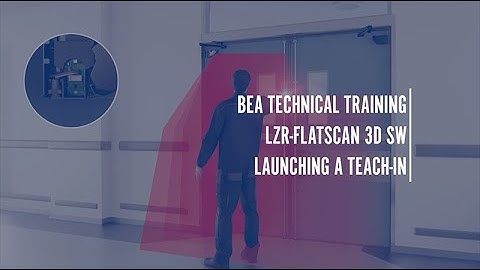 LZR-FLATSCAN 3D SW: Launching a teach-in
