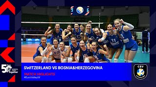 Switzerland vs. Bosnia & Herzegovina | Match highlights | CEV EuroVolley 2023 Women