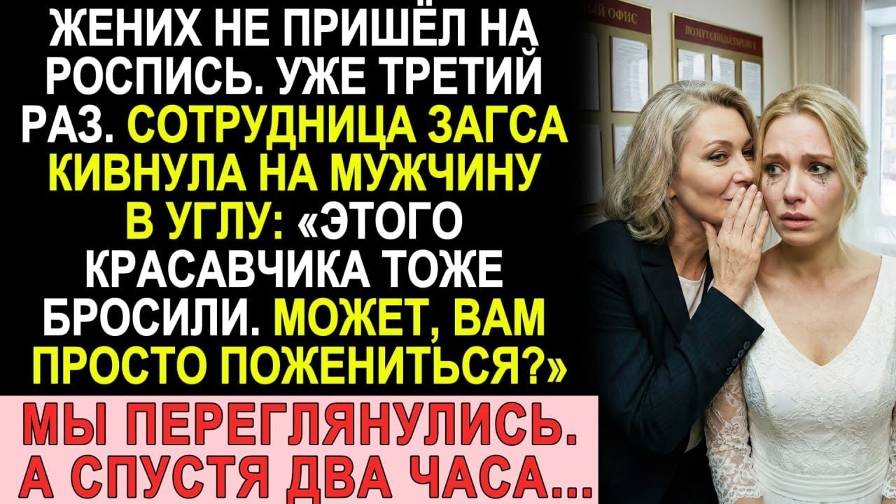 Жених не пришёл в третий раз — и сотрудница ЗАГСа предложила неожиданное решение