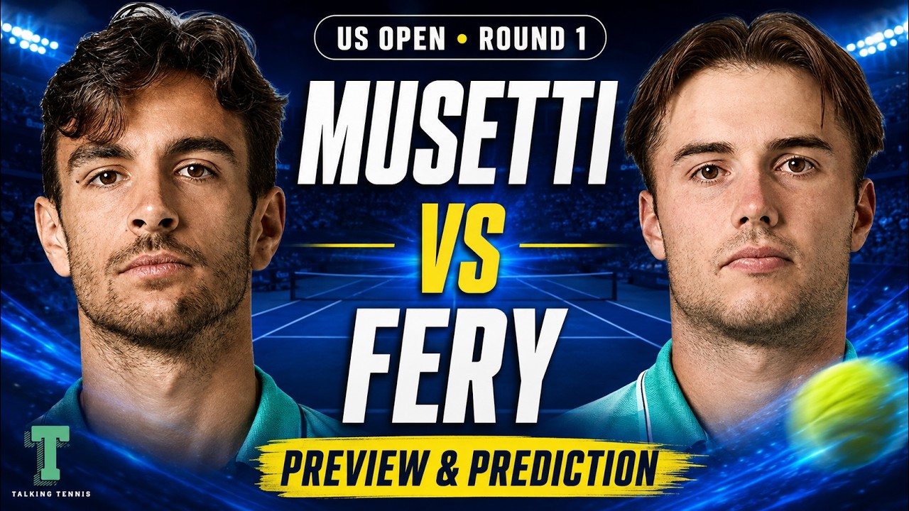 Lorenzo Musetti vs Arthur Fery | US Open Round 1 | Preview & Prediction