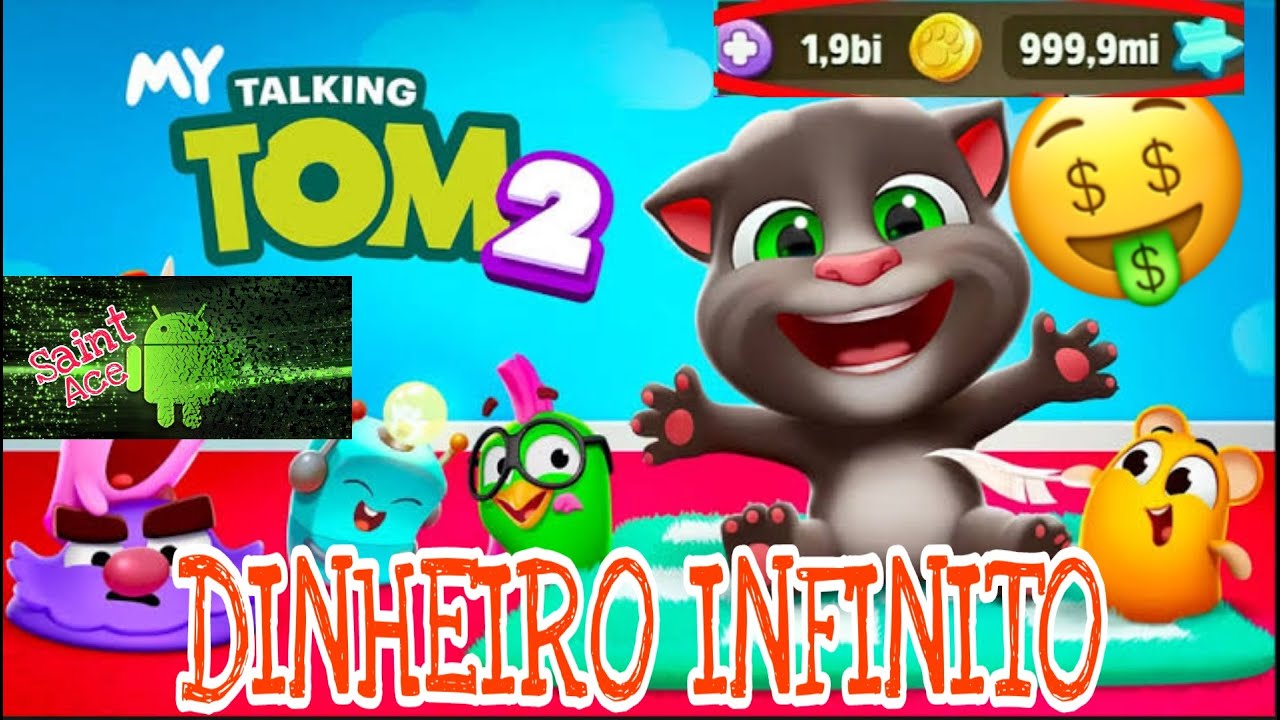 My Talking Tom 2 HACKER MOD DINHEIRO INFINITO E SEM ANÚNCIOS ...