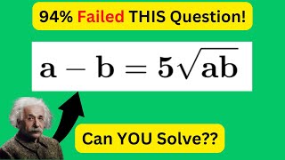 Math Olympiad PROBLEM That only 6% of Students Can Solve!