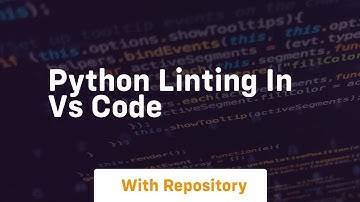 Python linting in vs code