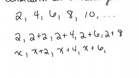 Consecutive Odd and Even Numbers--Algebraically