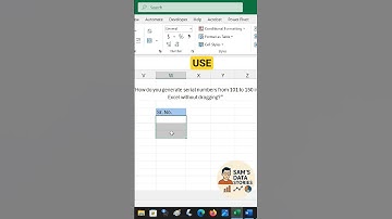 Excel SEQUENCE Function | Generate Numbers 101 to 150 Instantly #ExcelTips #ExcelShorts #Excel