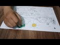 Color the picture of two children playing soccer in the yard 1 That's What It Takes