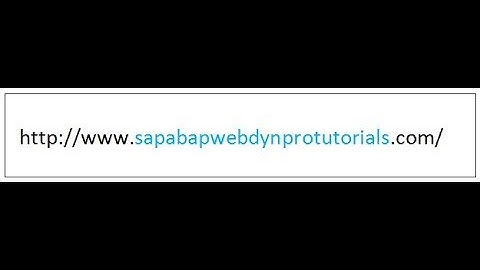SAP ABAP  and Webdynpro Tutorials for Beginners
